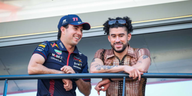 Checo Pérez y Bad Bunny conviven en una carrera de la F1