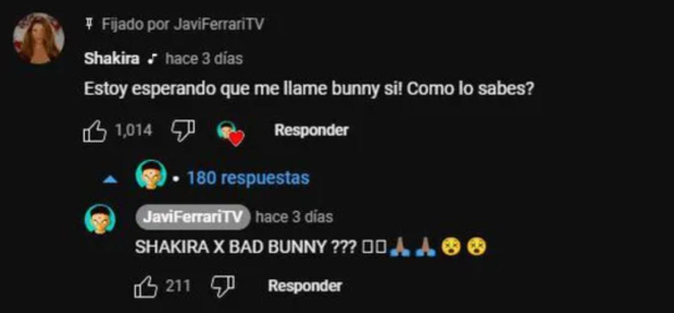 Así confirmó Shakira que quiere colaborar con Bad Bunny