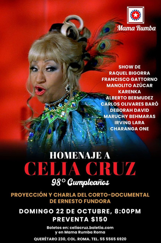 Homenaje a Celia Cruz. 98 años de su nacimiento.