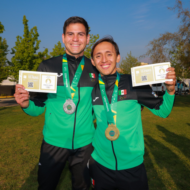 Los mexicanos Emiliano Hernández se queda con el primer lugar y  Duilio Carrillo con el segundo puesto en  pentatlón moderno en los Juegos Panamericanos 2023
