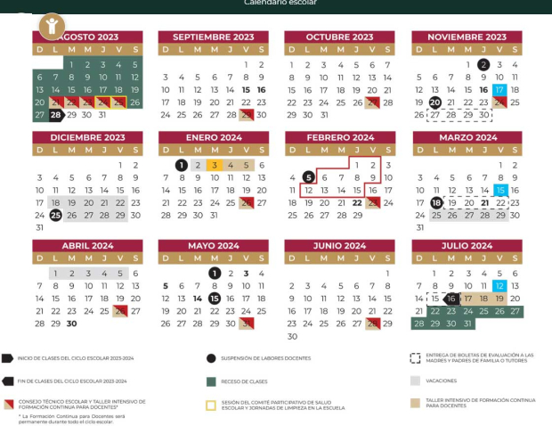 El calendario oficial de la SEP muestra que el 6 de noviembre de 2023 si habrá clases.