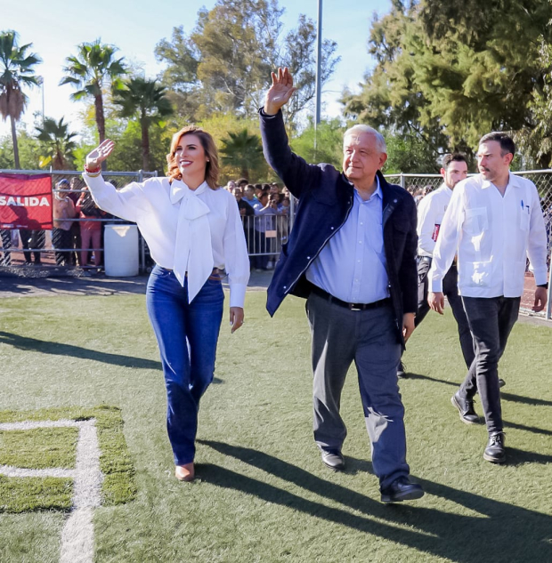 El presidente de México, Andrés Manuel López Obrador, reiteró el respaldo total a la gobernadora de Baja California, Marina del Pilar Avila Olmeda,