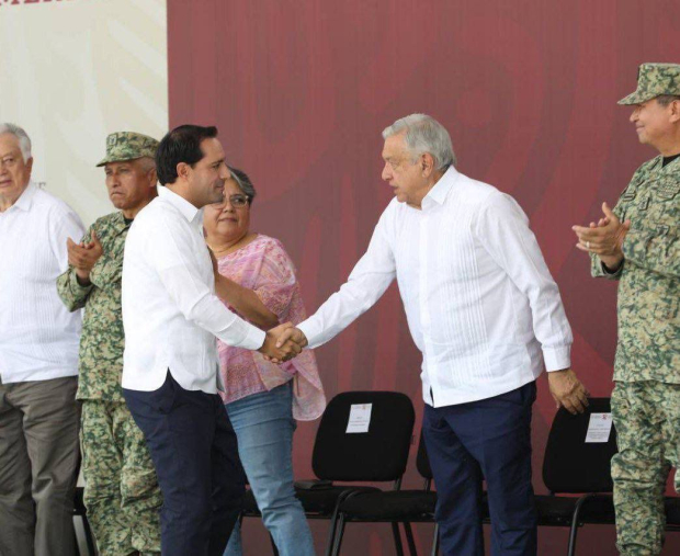 El presidente afirmó que los yucatecos tienen en Mauricio Vila Dosal un buen gobernador,