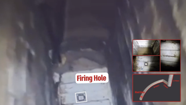 Tropas revelan cómo es el acceso al túnel que tiene medidas extremas de seguridad, ayer.