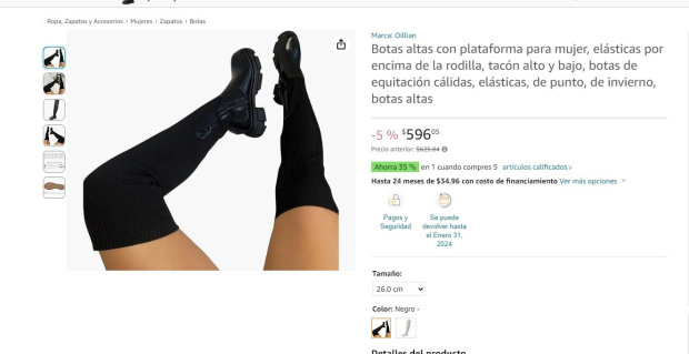 Estas son una opción de botas arriba de la rodilla las venden en Amazon