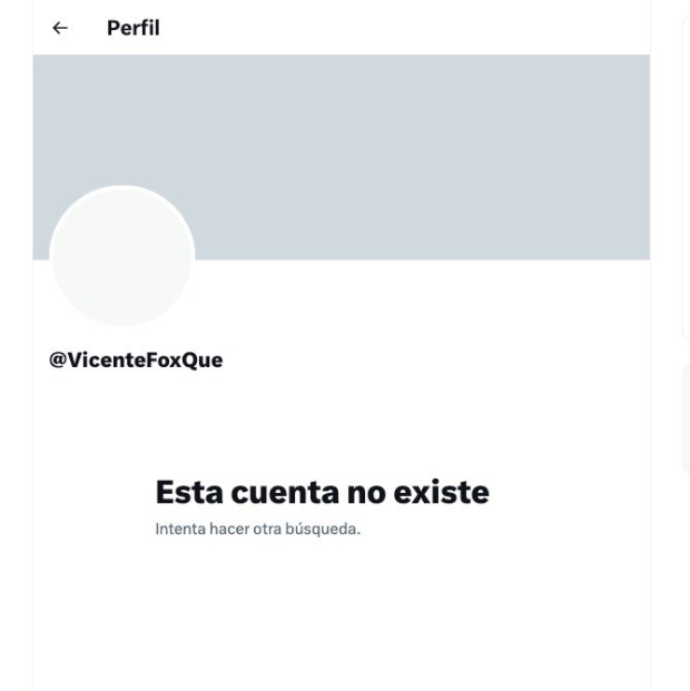 Cuenta de Twitter de Vicente Fox desaparece tras polémica con Mariana Rodríguez.