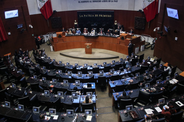 Una imagen de la sesión ordinaria en el Senado de la República el pasado 14 de noviembre de 2023
