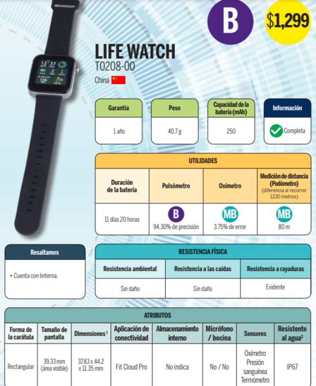 Life Watch T0208-00.