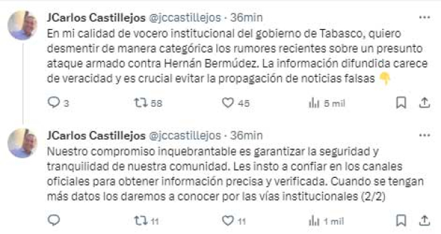 El mensaje de Carlos Castillejos en redes sociales