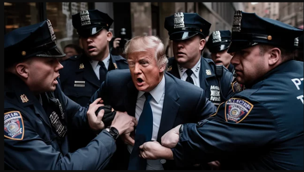 Donald Trump, en aparente arresto, en Estados Unidos