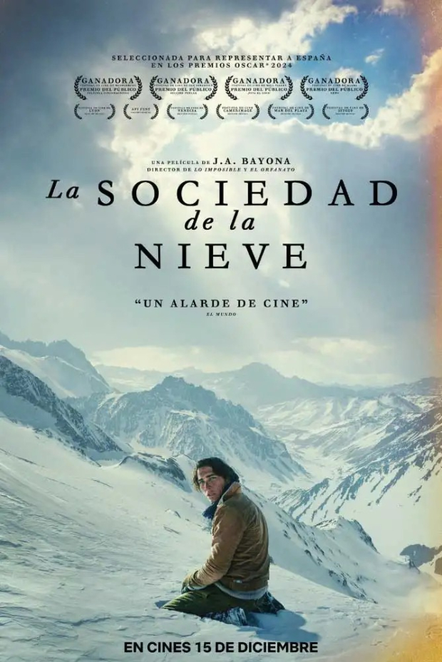 Póster de la película "La Sociedad de la Nieve".