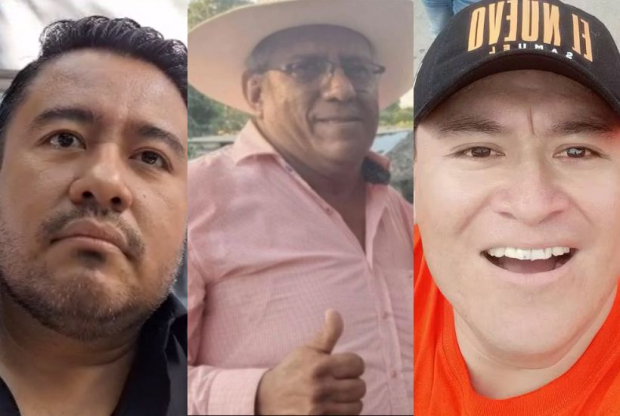 Alfredo Giovanni Lezama, David Rey y Sergio Hueso, los aspirantes políticos asesinados en la primera semana de 2024.