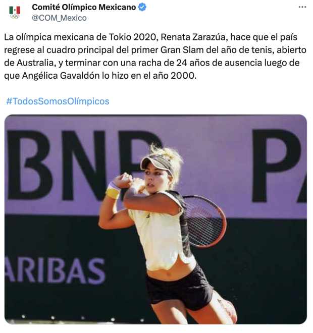 Renata Zarazúa es la primera mexicana en el main draw del Australian Open en 24 años.