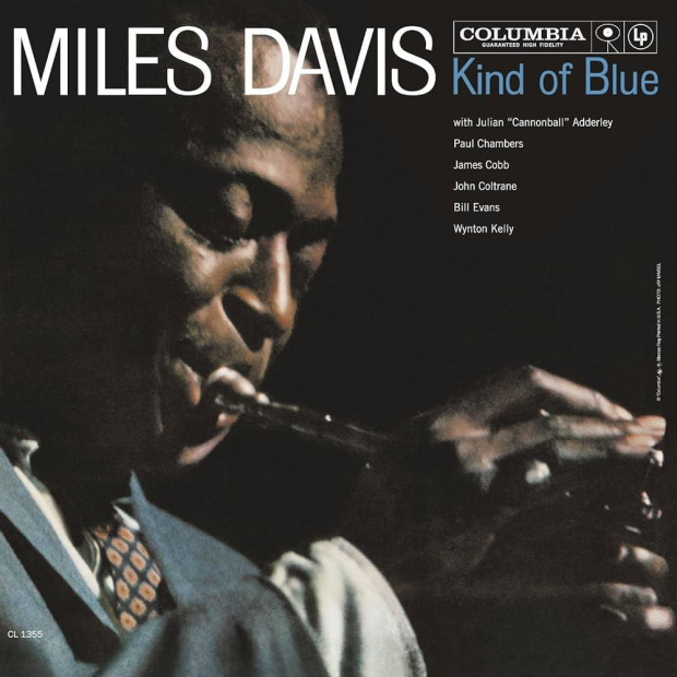 Portada de Kind of Blue de Miles Davis.