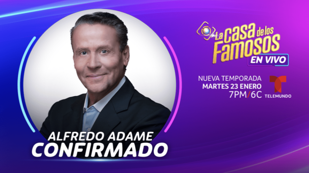 Alfredo Adame dormará parte de La Casa de los Famosos 4 en Telemundo.