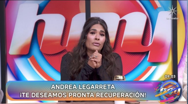 Andrea Legarreta está enferma