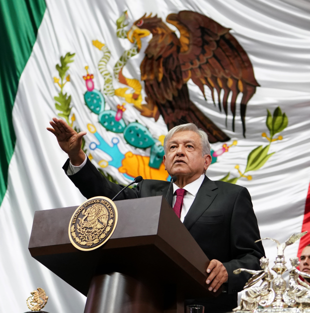 Toma de protesta López Obrador, 2018.