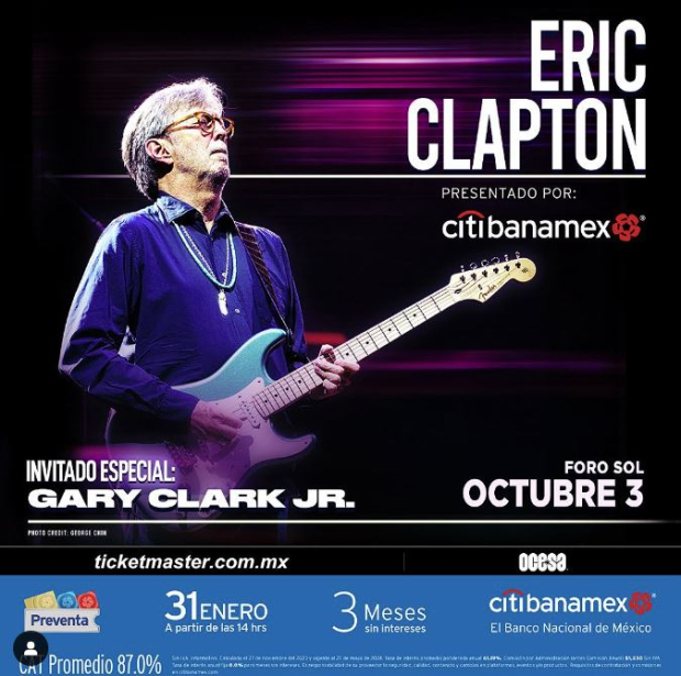 Eric Clapton vuelve a México