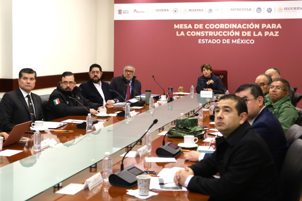 La Mesa de Coordinación para la Construcción de la Paz, encabezada por Delfina Gómez, logra reducir delitos en carreteras.