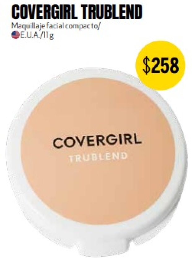 El polvo compacto Covergirl Trublend tiene un costo de 258 pesos, sin embargo, a la segunda caída se parte en pedazos y se fractura.