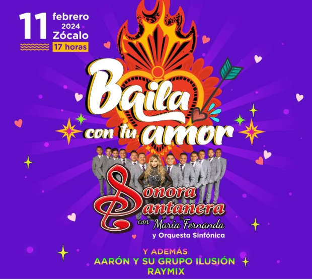 El 11 de febrero estará la Sonora Santanera en el Zócalo.