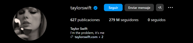 Taylor Swift cambió su foto de perfil en redes sociales con un filtro blanco y negro ¿viene Reputation (Taylor's Version)?