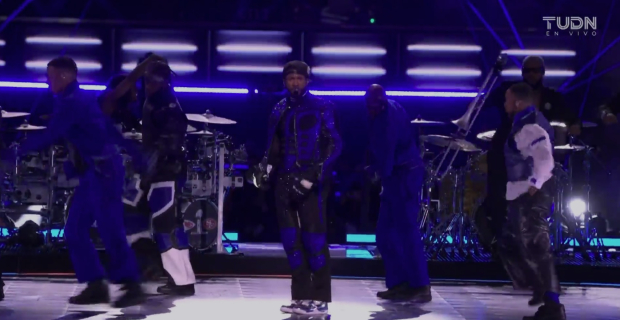 Usher estuvo acompañado de Ludacris y Lil Jon en el Super Bowl