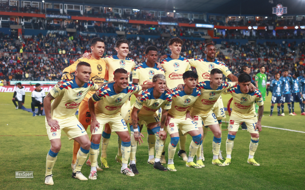 Jugadores del América antes de su partido del Torneo Clausura 2024 de la Liga MX ante Pachuca