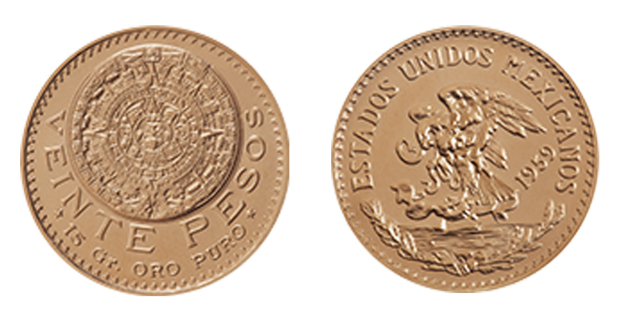 Esta es la moneda Azteca 20 pesos oro que busca Banorte.