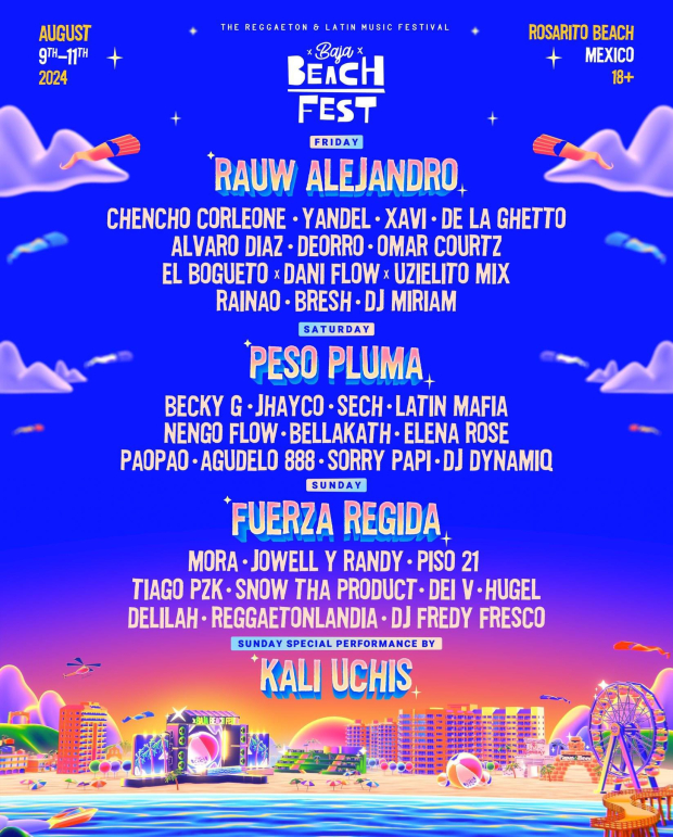 Cartel de Baja Beach Fest 2024