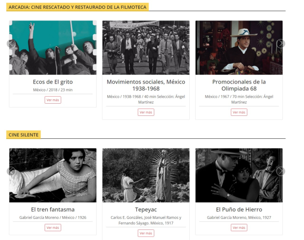 La Filmoteca de la UNAM lanzó la plataforma Cine en línea con películas mexicanas de distintos géneros de los úlltimos 60 años.