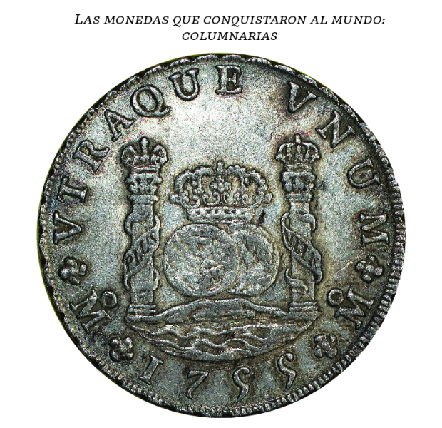 En 1732, se acuñó por primera vez en México la moneda redonda con las armas reales y cordadas en el canto con la flor de lis.