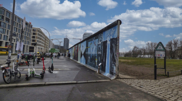 Restos del Muro de Berlín, derribado el 9 de noviembre de 1989.