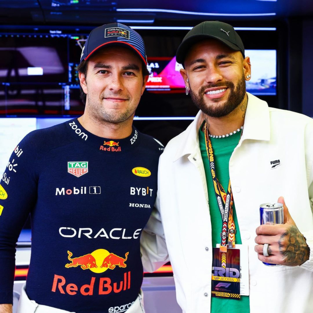 Neymar convivió con los pilotos de Red Bull en el Gran Premio de Bahréin de F1