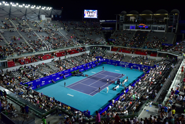 La Arena GNP Seguros fue visitada por cientos de personas en su cuarto día en el Abierto Mexicano de Tenis, el 29 de febrero.