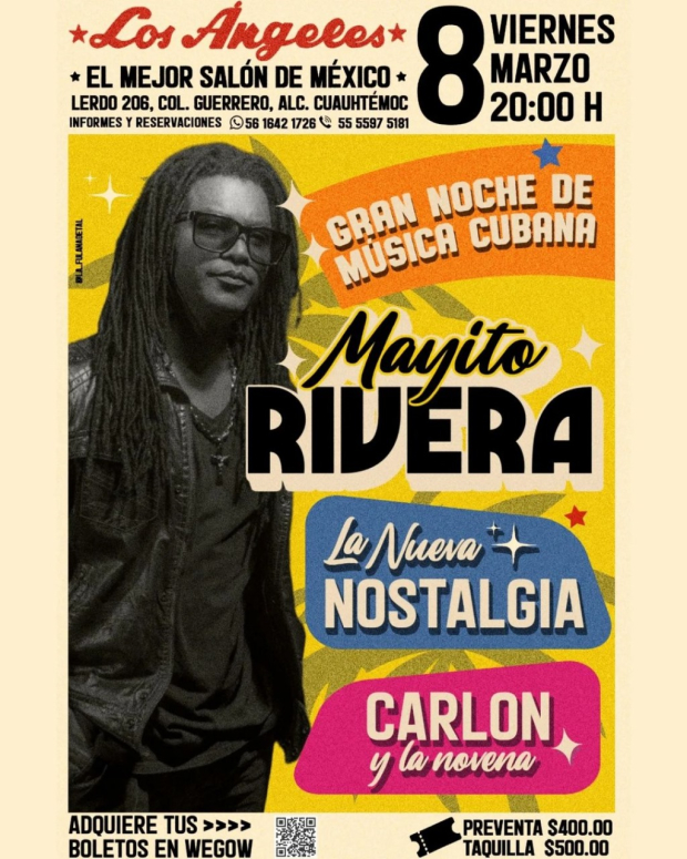 Mayito Rivera en concierto bailable en Los Ángeles.