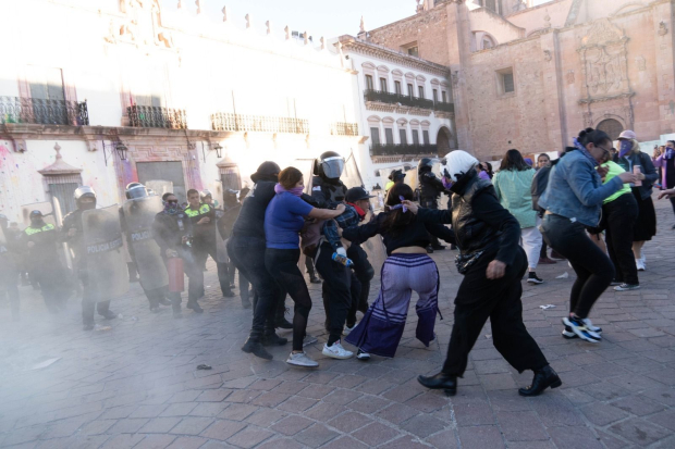 A lo largo de todo el país se registraron movilizaciones por el 8M, en la foto: Zacatecas