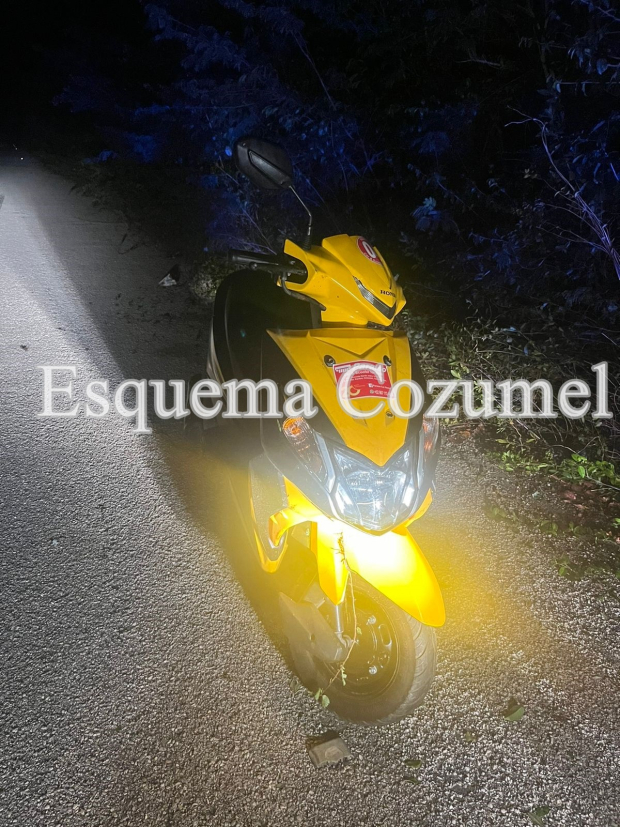 Esta es la moto en la que se accidentó Nicandro Díaz González