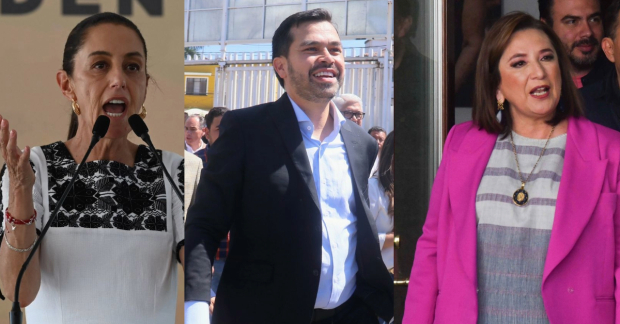 Claudia Sheinbaum, Jorge Álvarez Máynez, Xóchitl Gálvez Ruíz, candidatos presidenciales