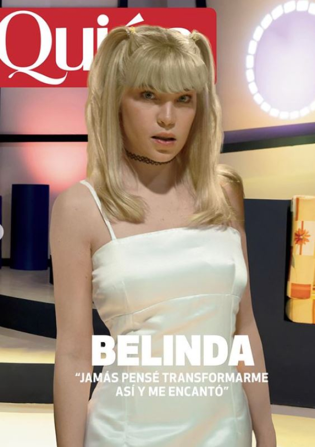 Belinda caracterizada como Paola Durante para la serie de Paco Stanley