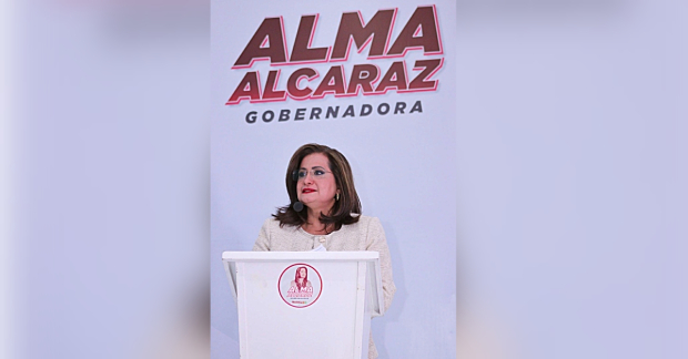 Alma Alcaraz candidata a la gubernatura por Morena, PT y Verde Ecologista