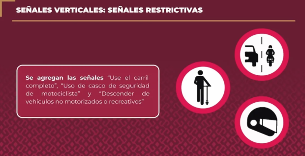 En la CDMX se instauraron diversas señales de tránsito, ya publicadas en la Gaceta Oficial capitalina.