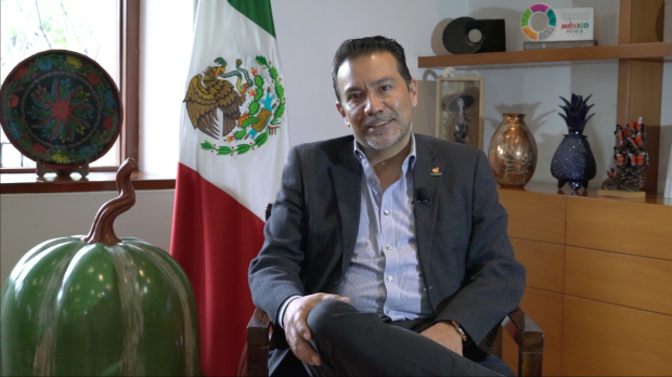 Roberto Enrique Monroy García, secretario de Turismo de Michoacán,