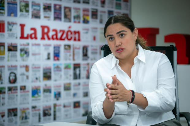 Catalina Monreal, durante la entrevista con el diario La Razón.