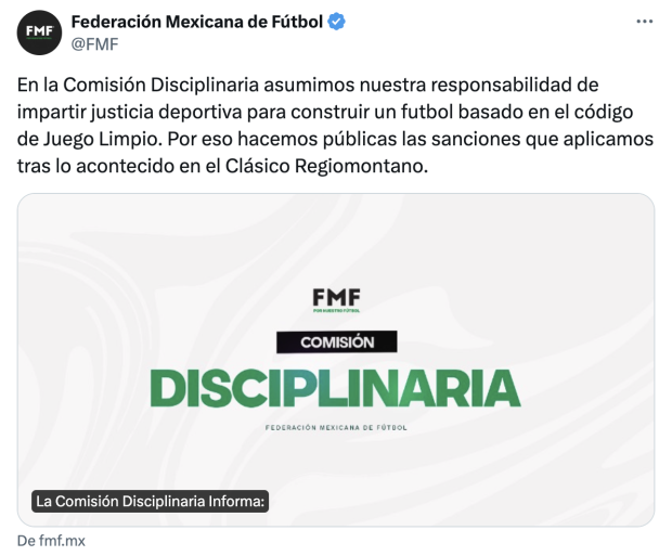 La FMF impuso una fuerte sanción al portero de Tigres, Nahuel Guzmán.