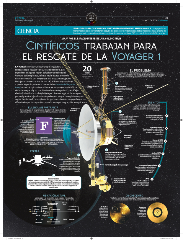 Científicos trabajan para el rescate de la Voyager 1