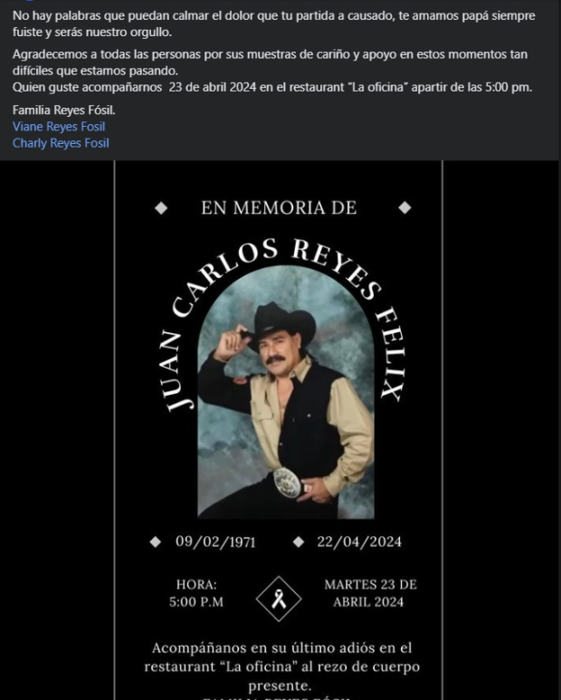 Asesinan a Juan Carlos Reyes, cantante de regional mexicano