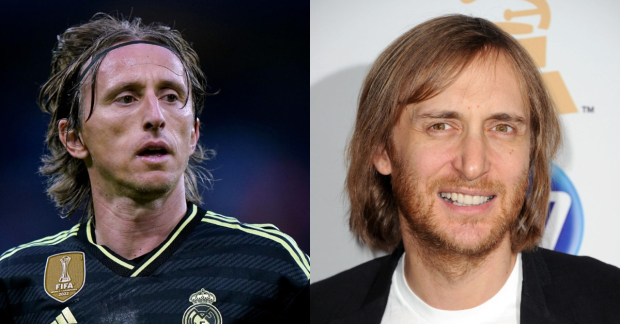 Luka Modric y David Guetta.