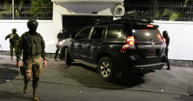 Detención de Glas en Embajada de México en Ecuador.