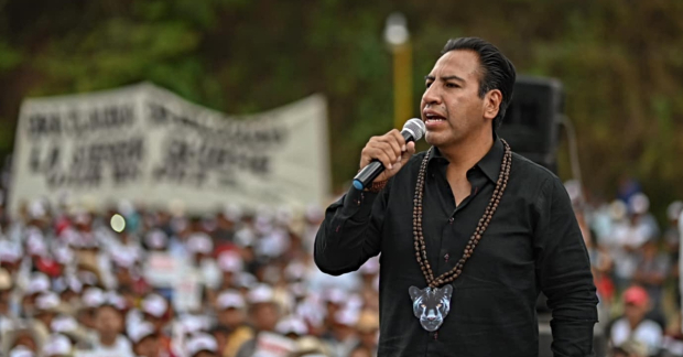 Eduardo Ramírez, candidato por Sigamos Haciendo Historia en Chiapas.